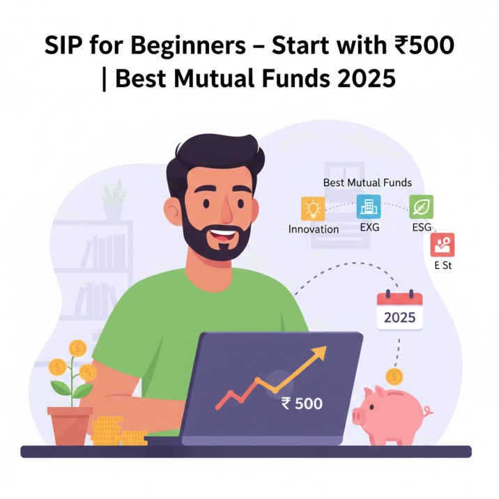 SIP for Beginners – Start with ₹500 Best Mutual Funds 2025