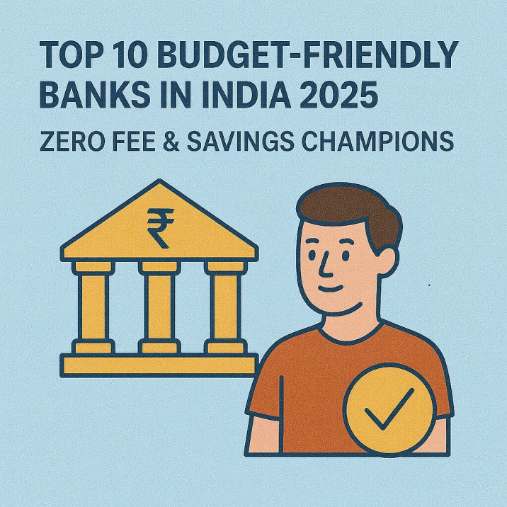 Top 10 Budget-Friendly Banks in India 2025 Zero Fee & Savings Champions