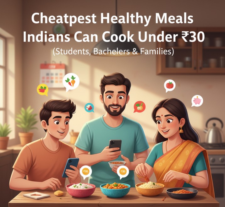 Cheapest Healthy Meals Indians Can Cook Under ₹30