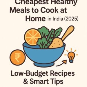 Cheapest Healthy Meals to Cook at Home in India (2025) – Low-Budget Recipes & Smart Tips