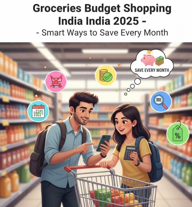 Groceries Budget Shopping India 2025 – Smart Ways to Save Every Month