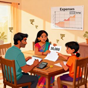 Monthly Budget Plan for a Family with ₹30,000 Income in India – Practical Guide, Real Stories & Human Touch