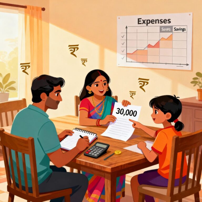 Monthly Budget Plan for a Family with ₹30,000 Income in India – Practical Guide, Real Stories & Human Touch