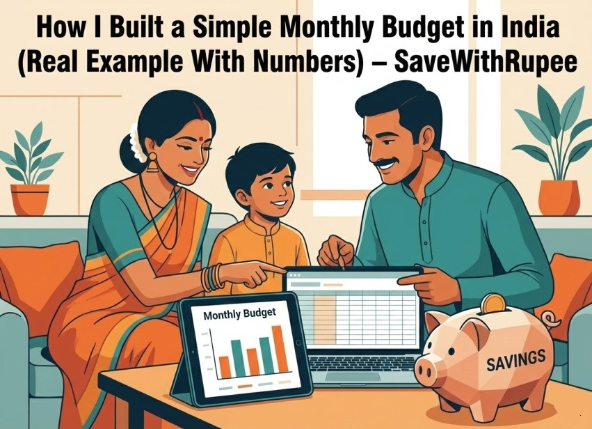 How I Built a Simple Monthly Budget in India (Real Example With Numbers) – SaveWithRupee