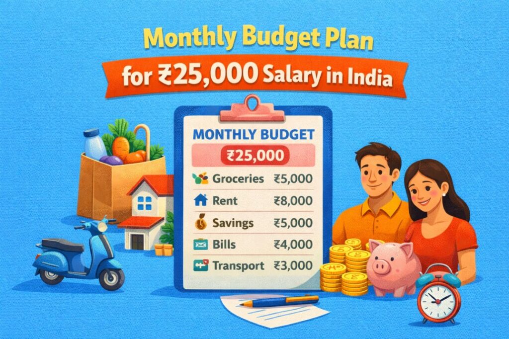 Monthly Budget Plan for ₹25,000 Salary in India
